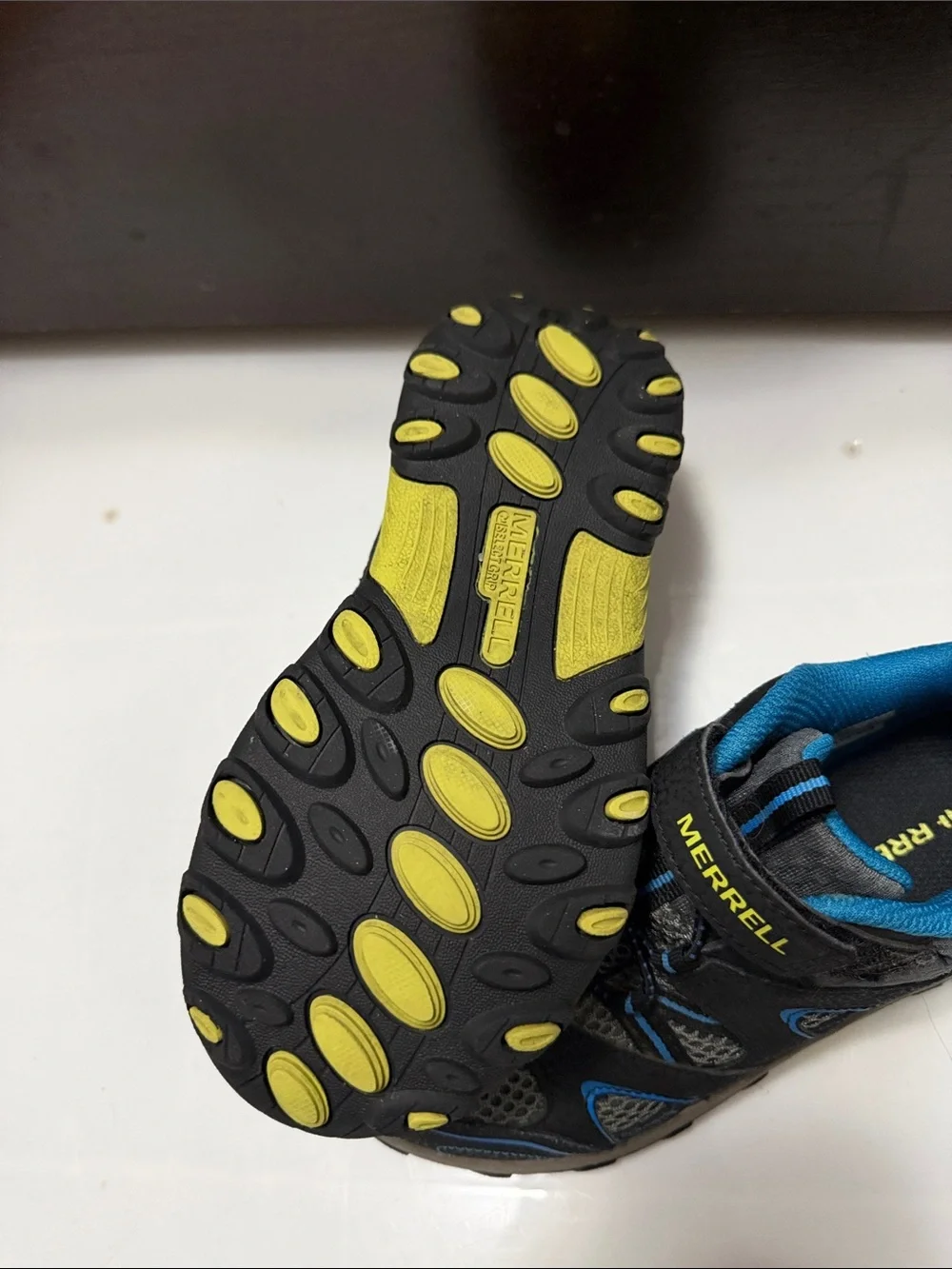 Merrell Kids Black and Blue Trail Sneakers